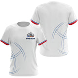 Polo Pétanque Équipe Personnalisé - Style Français Blanc