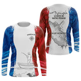 T-Shirt Pêcheur France Personnalisable - Bleu Blanc Rouge