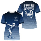 F01M0429102026_462_PZVêtement Pétanque Bleu Nuit Personnalisé - Je Peux Pas J'ai Bouliste - T-Shirt Homme