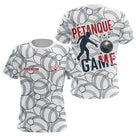 Polo Pétanque Esprit d’Équipe - Design Joueur Blanc