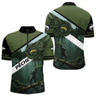 Maillot de Pêche Spécial Carpiste - Vert Kaki Homme Passion