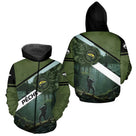 Maillot de Pêche Spécial Carpiste - Vert Kaki Homme Passion