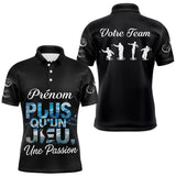 Polo Pétanque Personnalisé Noir - Passion & Équipe