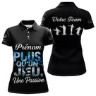 Polo Pétanque Personnalisé Noir - Passion & Équipe