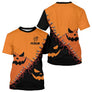 Fléchettes Personnalisé - Style Halloween Smiling Orange & Noir - T-Shirt Homme