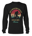 Sweat à capuche humour pêche vintage Distanciation sociale silhouette pêcheur prénom