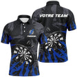 Polo "Impact de Fléchettes" - Design Dynamique pour Joueurs Audacieux - ALP12032472 - Polo Homme Bleu