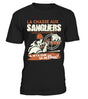 T-shirt chasse sanglier homme noir motif chasseur épaulant face au sanglier message Il n'y a que ça de vrai