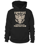 T-shirt vintage anniversaire homme noir motif aigle héraldique année naissance personnalisée cadeau homme
