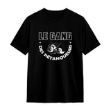 Veste & T-shirt 'Le Gang des Pétanqueurs' – Style Unique, Confort Assuré -A03012501 - T-shirt noir 