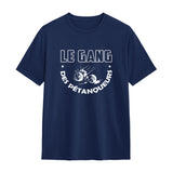 Veste & T-shirt 'Le Gang des Pétanqueurs' – Style Unique, Confort Assuré -A03012501 - T-shirt marine