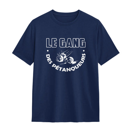 Veste & T-shirt 'Le Gang des Pétanqueurs' – Style Unique, Confort Assuré -A03012501 - T-shirt marine