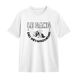 Veste & T-shirt 'Le Gang des Pétanqueurs' – Style Unique, Confort Assuré -A03012501 - T-shirt blanc