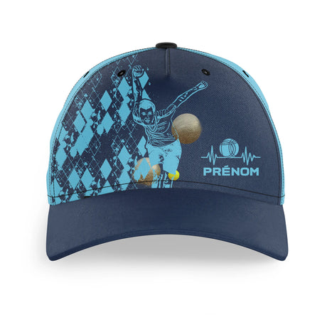 Casquette Performance Personnalisée Boule Lyonnaise, Cadeau Original - CT03102336 - Bleu Marine Navy