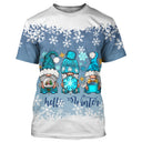 Sweat Noël variante avec gnomes et flocons hiver