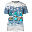 Sweat Noël variante avec gnomes et flocons hiver