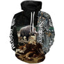 T-shirt anti UV manches longues chasse sanglier mêlée, vêtement halieutique pour battue grand gibier