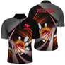Maillot bowling personnalisé homme rouge, variante coloris pour team et club