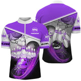 🎯 Maillot de Bowling Personnalisé – Homme & Femme – Couleurs au choix - A05092411 - Polo Homme violet