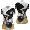 Polo Bowling Personnalisé Unisexe – Design 3D Boule & Quilles - A05092426 - polo femme