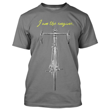 T-shirt Cyclisme Je Suis Le Moteur - CT01022431 T-shirt Col Rond Homme Gris