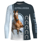 Sweat capuche cheval Appaloosa all-over bleu marine motif Appaloosa moucheté cavalier western prénom personnalisé