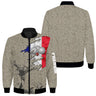Tenue Pétanque France Personnalisable – Polo & Pantalon Design Tricolore - A08112401 - Veste Zippée
