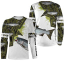 Sweat zippé pêche saumon camouflage marais motif saumon atlantique all-over prénom personnalisé moucheur rivière