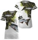 Sweat capuche pêche saumon all-over camouflage marais vert brun motif saumon argenté pêcheur prénom personnalisé