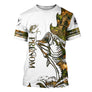 Sweat à capuche pêche bar tatouage blanc camouflage, marquage prénom pour pêcheur loup au leurre