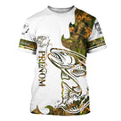 Sweat à capuche pêche truite tatouage blanc camouflage, marquage prénom pour moucheur en torrent
