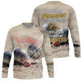 T-shirt et Sweat Pétanque Homme Femme - 100% Coton, Imprimé Full, Style Sportif et Engagé - Sweater Femme