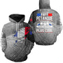 Sweat papy pétanque gris béton drapeau français message papy comme un papy normal mais cool