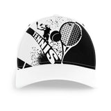 Casquette Tennis Graphique Noir et Blanc - Style et Performance Alpenext