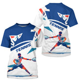 Polos et T-shirts Tennis Performants - Style Unique pour Hommes et Femmes - Alpenext - T-shirt Coton All-Over Homme