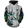Sweat à capuche chasse cerf camouflage hiver, design crâne et neige, vêtement chaud pour chasseur en forêt enneigée