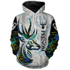 Sweat à capuche chasse cerf camouflage hiver, design crâne et neige, vêtement chaud pour chasseur en forêt enneigée