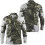 Polo manches longues golf unisexe camouflage vert kaki imprimé golfeur swing voiturette zone texte personnalisable