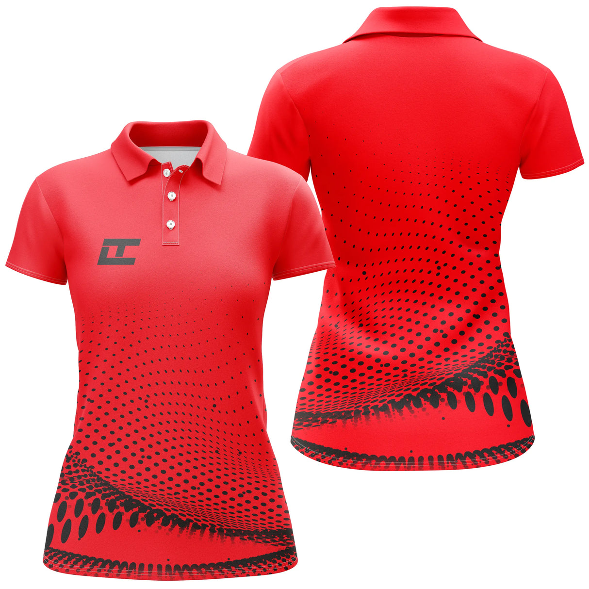 Polo à Séchage Rapide, Polo de Sport Homme Femme, T-Shirts de Golf, Cadeau Golfeur Légers Hauts à Manches Courtes d'Été - CTS10052212BJ - Polo Femme Rouge