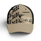 Casquette pétanque bleue joueur lancer boules métalliques prénom broderie côté bouliste personnalisée