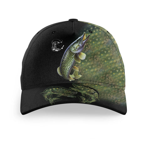 Chiptshirts - Cap for Fisherman, Pike Fishing, Ideal Gift for Fishing Fans, Pike Skin Patterns - CTS26052212