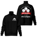 Veste & T-shirt Pétanque Retraité – Confort & Style pour Passionnés - A11012504 - Veste col montant noire