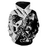 Sweater chasse sanglier Hunter, design bicolore et lettrage cursive, vêtement chaud pour société de chasse