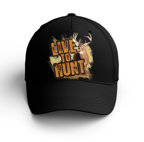 Chasse Au Cerf, Casquette Pour Chasseur, Vivre Pour Chasser - CACHCE001 Casquette Unisexe