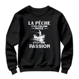 T-shirts et sweats pêche – Mode et confort en coton pour passionnés -A14012501 - Sweater noir