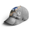 Casquette pétanque grise boule réaliste boulodrome stylisé prénom côté broderie bouliste personnalisée