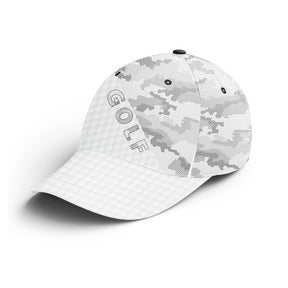 Casquette golf Pro-Style camouflage gris vert sapin GOLF côté unisexe sportive parcours