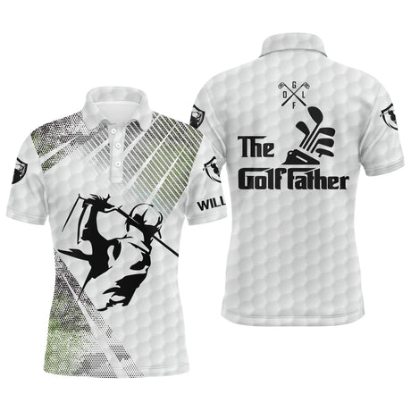 Polo De Golf The Golffather, Cadeau Humour Golfeur - CT15082217 - Polo Homme