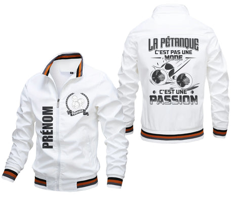 Veste De Pétanque, La Pétanque C'est Pas Une Mode, C'est Une Passion - Cadeau Personnalisé Bouliste - CT15092366 Blanc