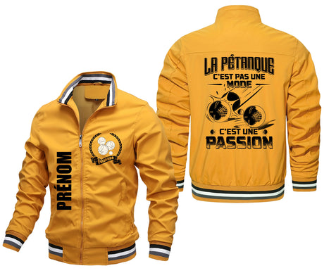 Veste De Pétanque, La Pétanque C'est Pas Une Mode, C'est Une Passion - Cadeau Personnalisé Bouliste - CT15092366 Jaune